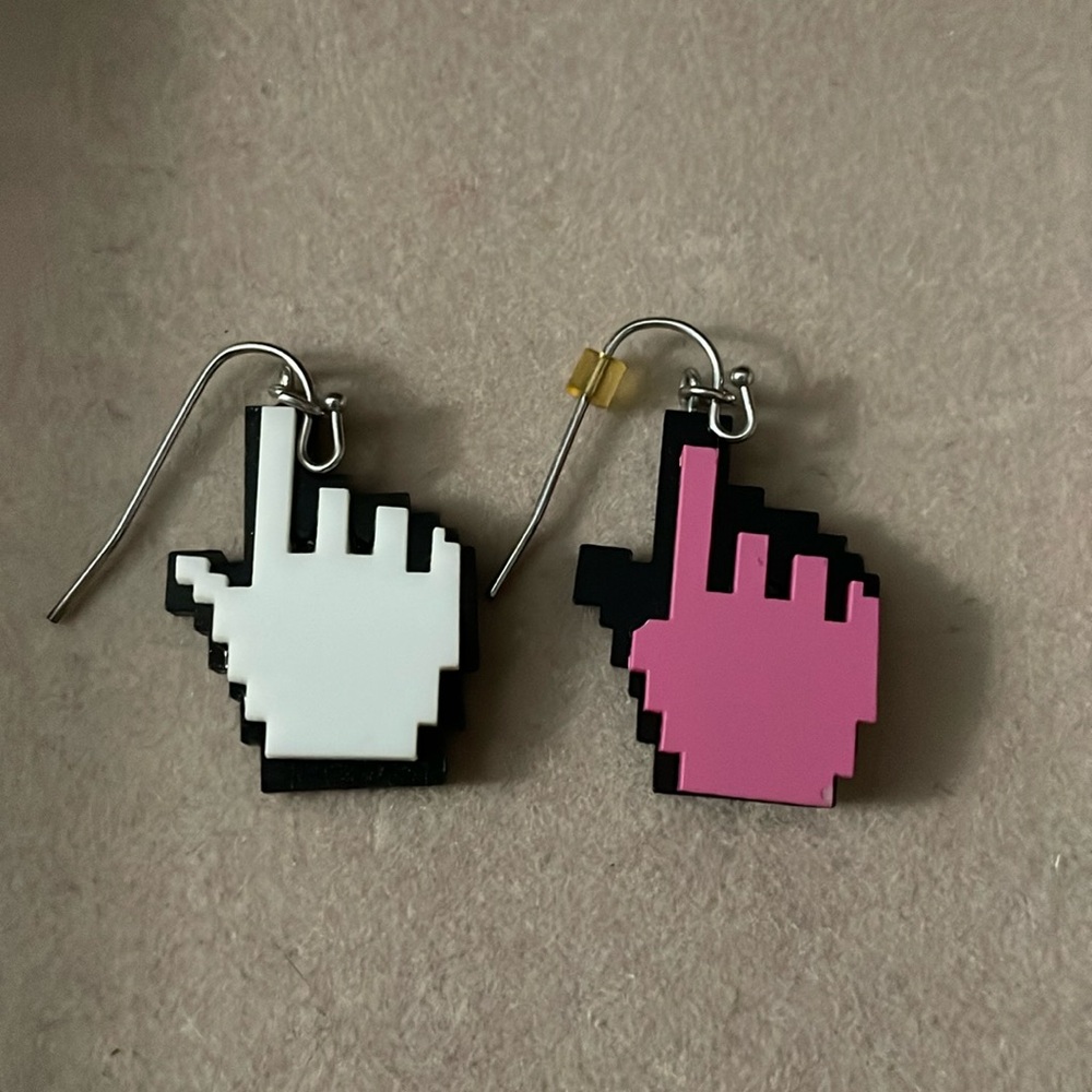 Hand Cursor Earrings